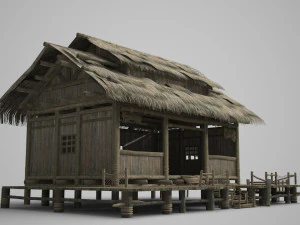 ancient architecture fishermens residence 3D Model