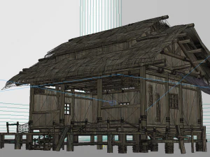 ancient architecture fishermens residence 3D Model