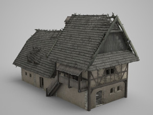 ancient buildings houses and farmhouses Modelo 3D