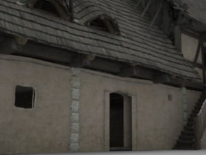 ancient buildings houses and farmhouses Modelo 3D