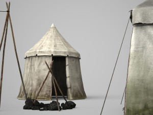 camping tent camp 3D-Modell