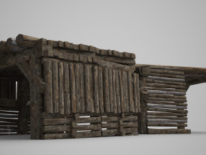 construction of field logging yard 3D 模型