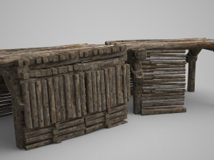 construction of field logging yard 3D 模型