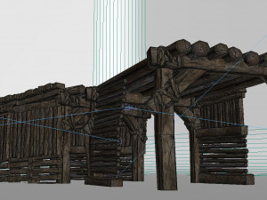 construction of field logging yard 3D 模型