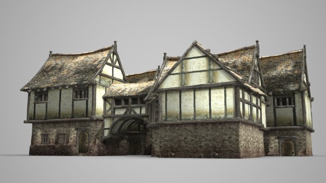 ancient architecture town dwelling groups 3D 模型 .c4d .max .obj .3ds .fbx .stl .blend 