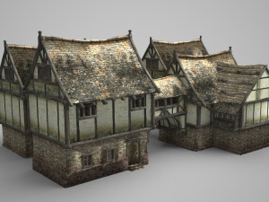 ancient architecture town dwelling groups 3D 模型