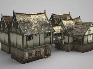 ancient architecture town dwelling groups 3D Model