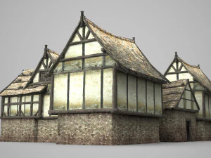 ancient architecture town dwelling groups 3D Model