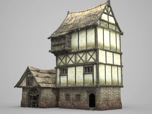 habita&ccedil;&otilde;es arquitet&ocirc;nicas antigas europeias Modelo 3D