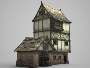 european ancient architectural dwellings 3D 模型