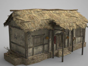 ancient architecture hut residence 3D Model