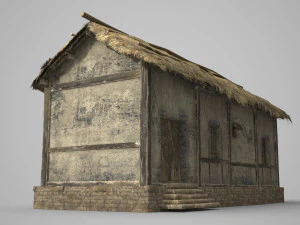 ancient architecture hut residence 3D Model