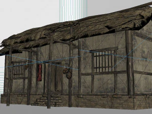 ancient architecture hut residence 3D Model