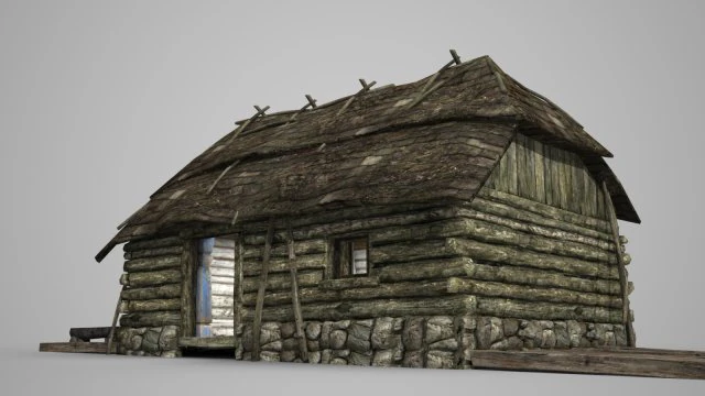 ancient architectural residential housing 3D Model .c4d .max .obj .3ds .fbx .stl .blend 