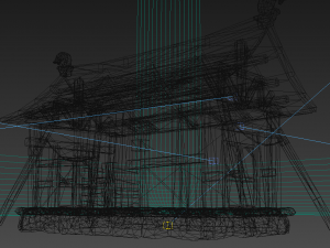 ancient horse sheds and stacks Model 3D