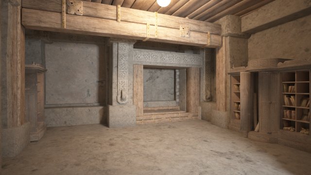 the hermits room in ancient architecture Modelo 3D .c4d .max .obj .3ds .fbx .stl .blend 