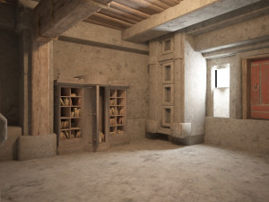 the hermits room in ancient architecture Modelo 3D