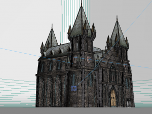 ancient architecture temple church hall 3D Модель