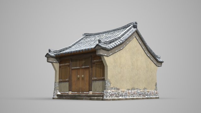 simple houses in ancient buildings Modelo 3D .c4d .max .obj .3ds .fbx .stl .blend