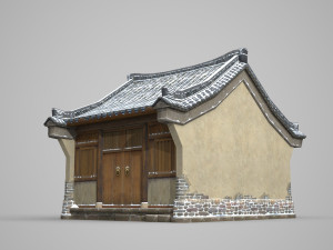 simple houses in ancient buildings Modelo 3D