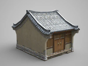 simple houses in ancient buildings 3D Model