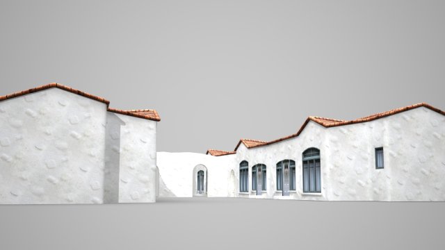 modern architectural town housing 3D 模型 .c4d .max .obj .3ds .fbx .stl .blend 