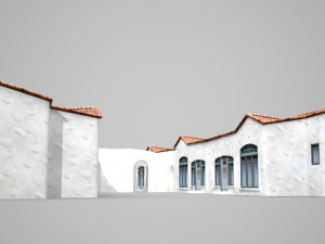 modern architectural town housing 3D Model