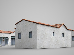 modern architectural town housing 3D 模型