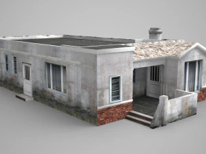 modern building bungalow dwelling 3D Model
