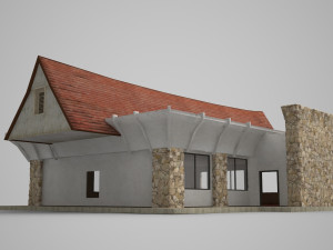 modern architectural shop 3D Modell