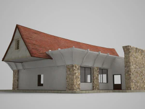 modern architectural shop 3D Model