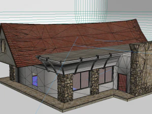 modern architectural shop 3D Model