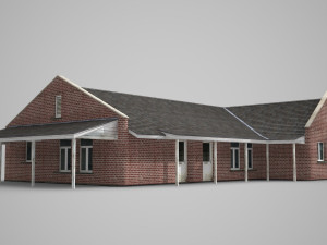 modern architecture cottage Modello 3D