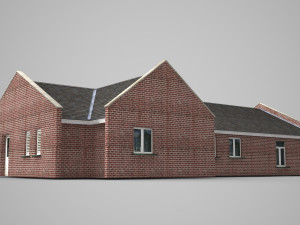 modern architecture cottage Modello 3D