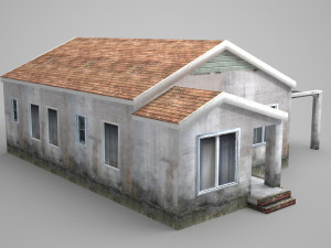 modern architecture cottage Model 3D