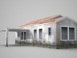 modern architecture cottage Model 3D