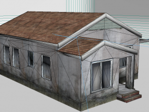 modern architecture cottage Model 3D