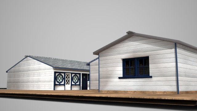 modern architectural hotels 3D Модель .c4d .max .obj .3ds .fbx .stl .blend