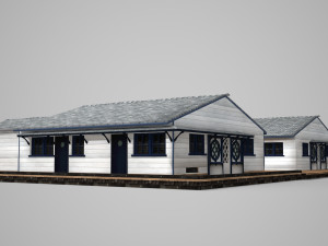 modern architectural hotels 3D Модель