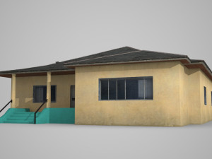 modern building small bungalow dwelling 3D Model