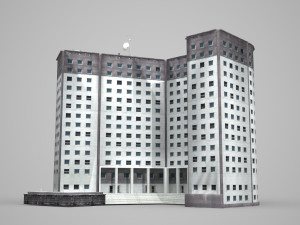modern building high-rise hotel 3D मॉडल