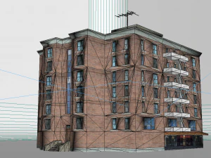 modern building residential building 3D Model