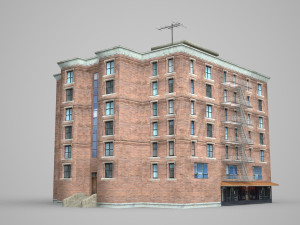 modern building residential building Modelo 3D