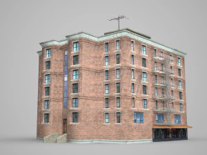 modern building residential building 3D Model