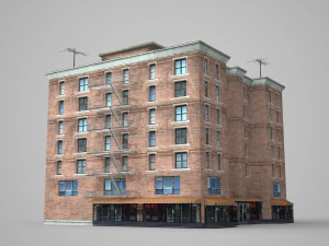 modern building residential building 3D Model