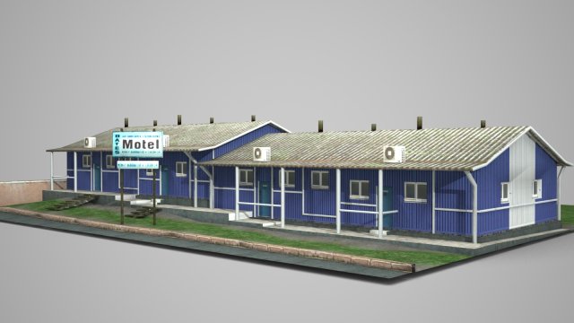 modern architectural hotel 3D Model .c4d .max .obj .3ds .fbx .stl .blend 