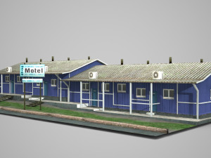 modern architectural hotel Modelo 3D