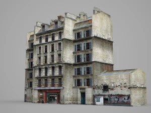 old building of modern architecture 3D Model