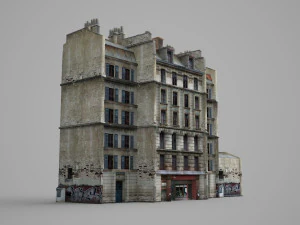 old building of modern architecture 3D Model