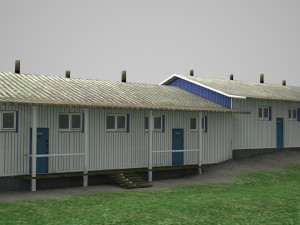 modern architectural hotel 3D Model